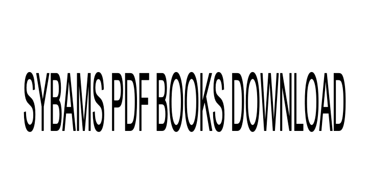 SYBAMS PDF Download